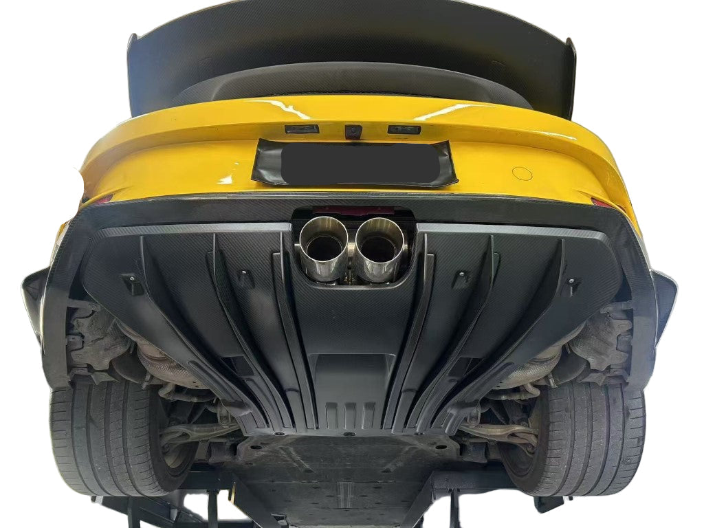 Dupont Tech GT3 Conversion Style Rear Bumper & Trims for Porsche 911 992.1 992.2 Carerra S Targa 4 4S S GTS GT3 2020-ON PP Polypropylene/Carbon Fiber
