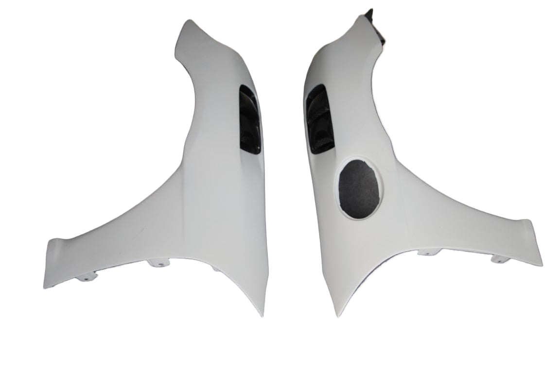 Porsche 718 982 Cayman Boxster (Base / T / S / GTS / GT4 / Spyder) 2017 2018 2019 2020 2021 2022 2023 2024 2025 with Aftermarket Parts - GT4RS Conversion Style Front Fenders Carbon Fiber from Dupont Tech