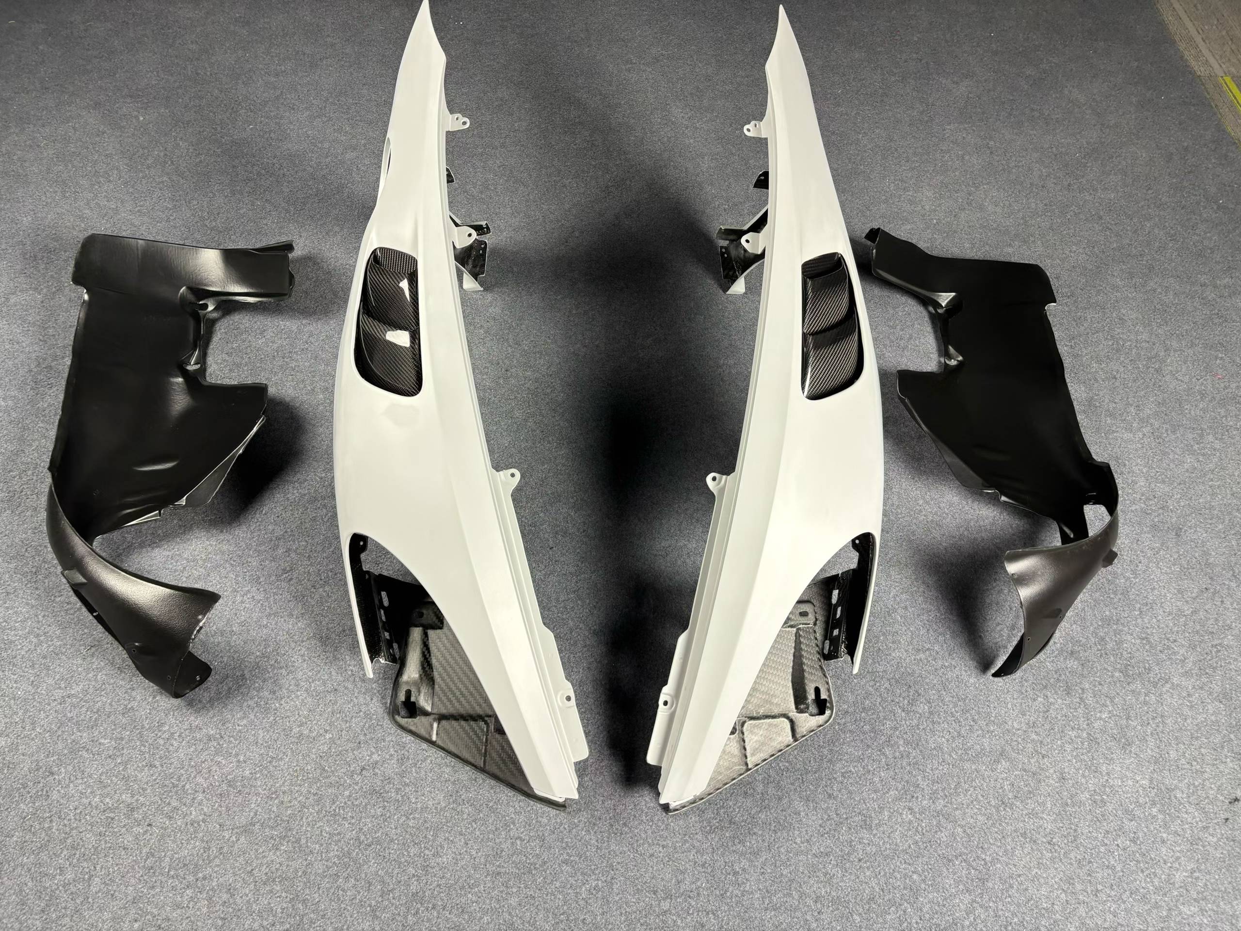 Porsche 718 982 Cayman Boxster (Base / T / S / GTS / GT4 / Spyder) 2017 2018 2019 2020 2021 2022 2023 2024 2025 with Aftermarket Parts - GT4RS Conversion Style Front Fenders Carbon Fiber from Dupont Tech