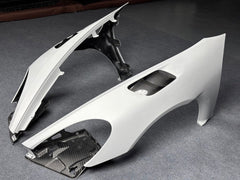 Porsche 718 982 Cayman &amp; Boxster (Base / T / S / GTS / GT4 / Spyder) 2017 2018 2019 2020 2021 2022 2023 2024 2025 with Aftermarket Parts - RS Style Front Fenders Partial Carbon Fiber / PP Polypropylene from&nbsp;Dupont Tech