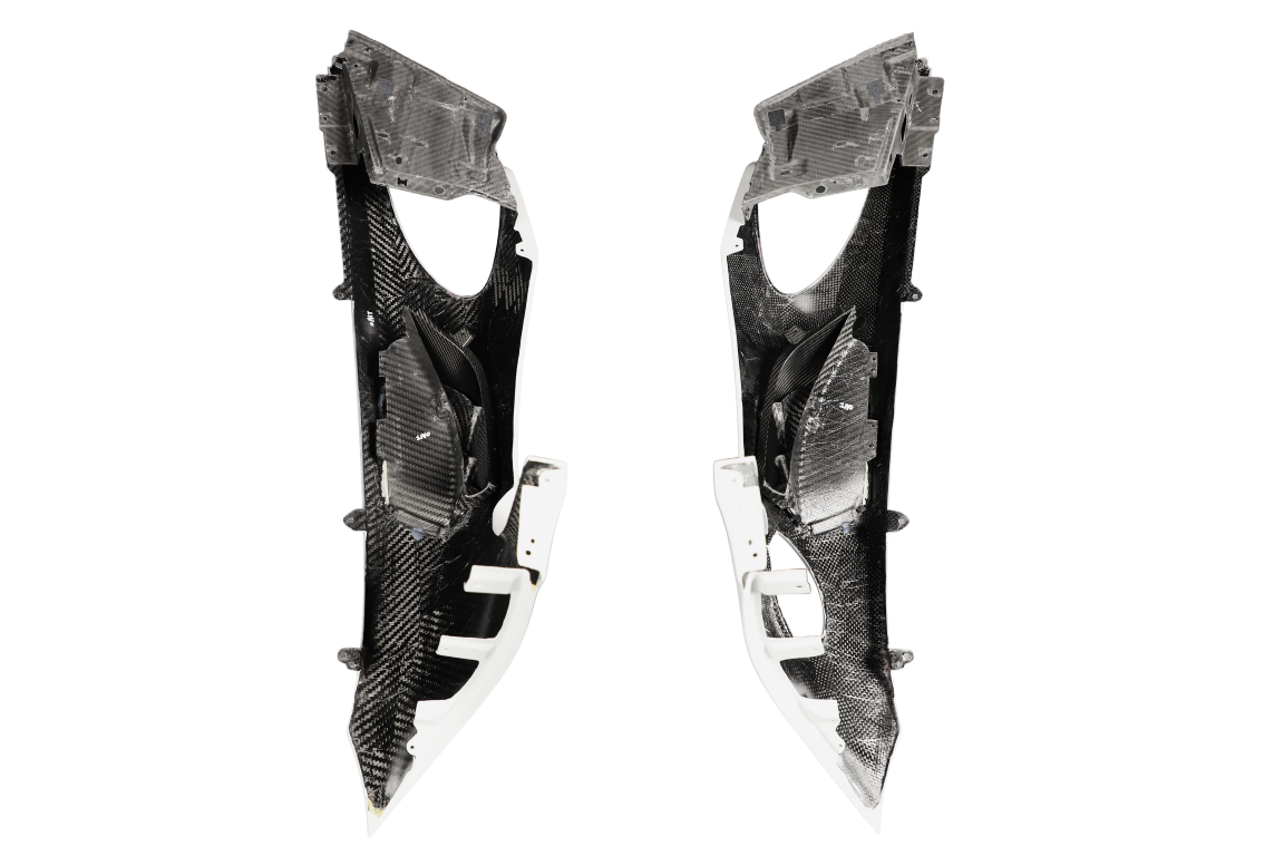 Porsche 718 982 Cayman &amp; Boxster (Base / T / S / GTS / GT4 / Spyder) 2017 2018 2019 2020 2021 2022 2023 2024 2025 with Aftermarket Parts - RS Style Front Fenders Partial Carbon Fiber / PP Polypropylene from&nbsp;Dupont Tech