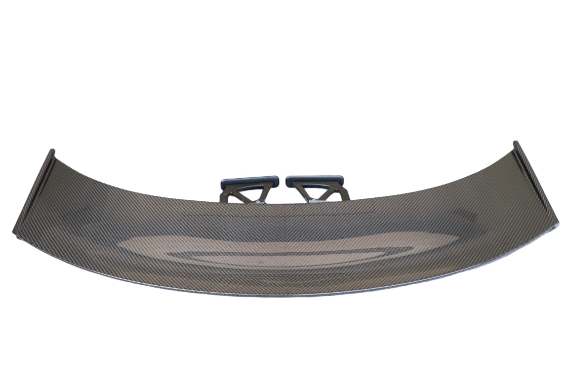 Porsche 981 Cayman (Base / S / GTS) 2012 2013 2014 2015 2016 & 718 982 Cayman (Base / T / S / GTS) 2017-ON with Aftermarket Parts - Rear Wing Dry Pre-preg Carbon Fiber from Dupont Tech