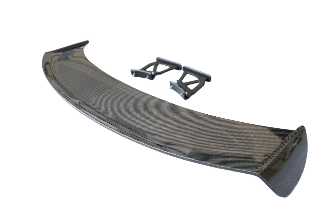 Porsche 981 Boxster (all models, including Base / S / GTS Spyder) 2012 2013 2014 2015 2016 & 718 982 Boxster (Base / T / S / GTS / Spyder) 2017-ON with Aftermarket Parts - Rear Wing Dry Pre-preg Carbon Fiber from Dupont Tech