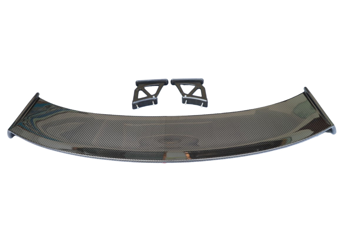 Porsche 981 Cayman (Base / S / GTS) 2012 2013 2014 2015 2016 & 718 982 Cayman (Base / T / S / GTS) 2017-ON with Aftermarket Parts - Rear Wing Dry Pre-preg Carbon Fiber from Dupont Tech