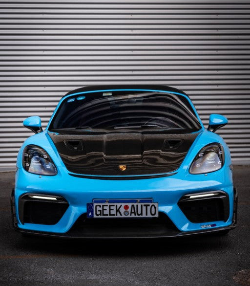 Porsche 718 982 Cayman (Base / T / S / GTS) 2017 2018 2019 2020 2021 2022 2023 2024 2025&nbsp;with Aftermarket Parts - GT4RS Full Conversion Kit PP Polypropylene / Dry Pre-preg Carbon Fiber from Dupont Tech