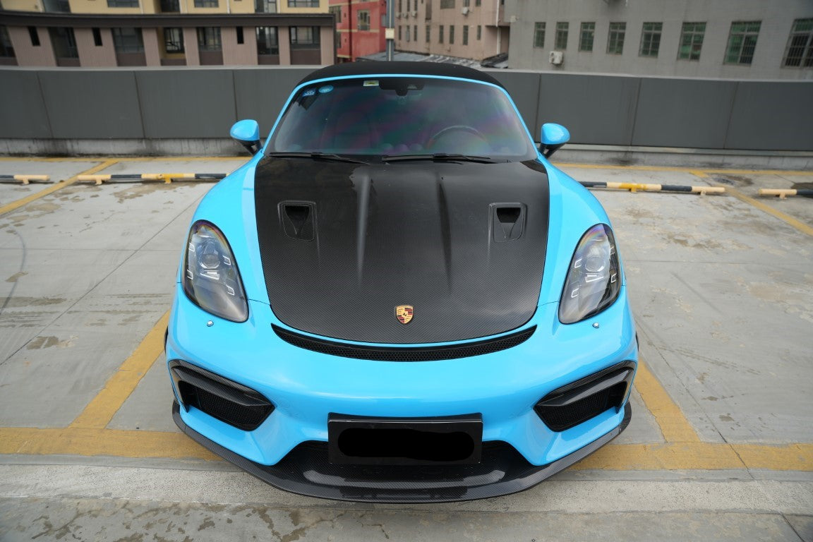 Porsche 718 982 Cayman (Base / T / S / GTS) 2017 2018 2019 2020 2021 2022 2023 2024 2025&nbsp;with Aftermarket Parts - GT4RS Full Conversion Kit PP Polypropylene / Dry Pre-preg Carbon Fiber from Dupont Tech