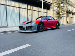 Porsche 911 991.1 Carrera Base/S/T 2012 2013 2014 2015 2016 & 991.2 Carrera Base/S/T 2017 2018 2019 with Aftermarket Parts – GT2RS Conversion Style Side Skirts PP Polypropylene