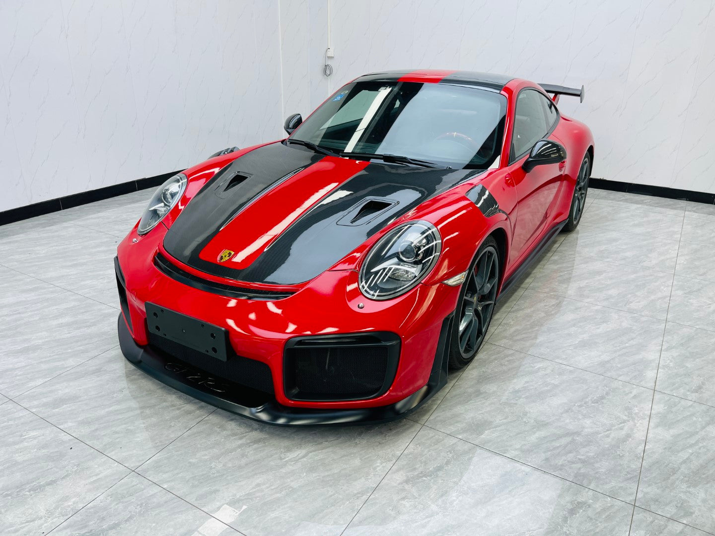 Porsche 911 991.1 Carrera Base/S/T 2012 2013 2014 2015 2016 & 991.2 Carrera Base/S/T 2017 2018 2019 with Aftermarket Parts – GT2RS Conversion Style Side Skirts PP Polypropylene