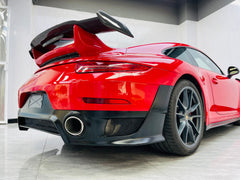 Porsche 911 991.1 991.1 Carrera Base/S/T 2012 2013 2014 2016 with Aftermarket Parts – GT2RS Conversion Style Rear Bumper & Trims PP Polypropylene / Dry Pre-preg Carbon Fiber from Dupont Tech