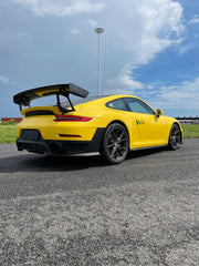 Porsche 911 991.2 Carrera Base/S/T 2017 2018 2019 with Aftermarket Parts – GT2RS Conversion Style Rear Bumper & Trims PP Polypropylene / Dry Pre-preg Carbon Fiber from Dupont Tech