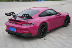 Porsche 911 992.1 Carerra Base/S/T/4/4S/Targa 4/Targa 4S/GTS 2020 2021 2022 2023 2024 & 911 992.2 Carerra Base/S/T/4/4S/Targa 4/Targa 4S/GTS 2025-ON with Aftermarket Parts - GT3 Conversion Style Side Skirts Dry Pre-preg Carbon Fiber from Dupont Tech