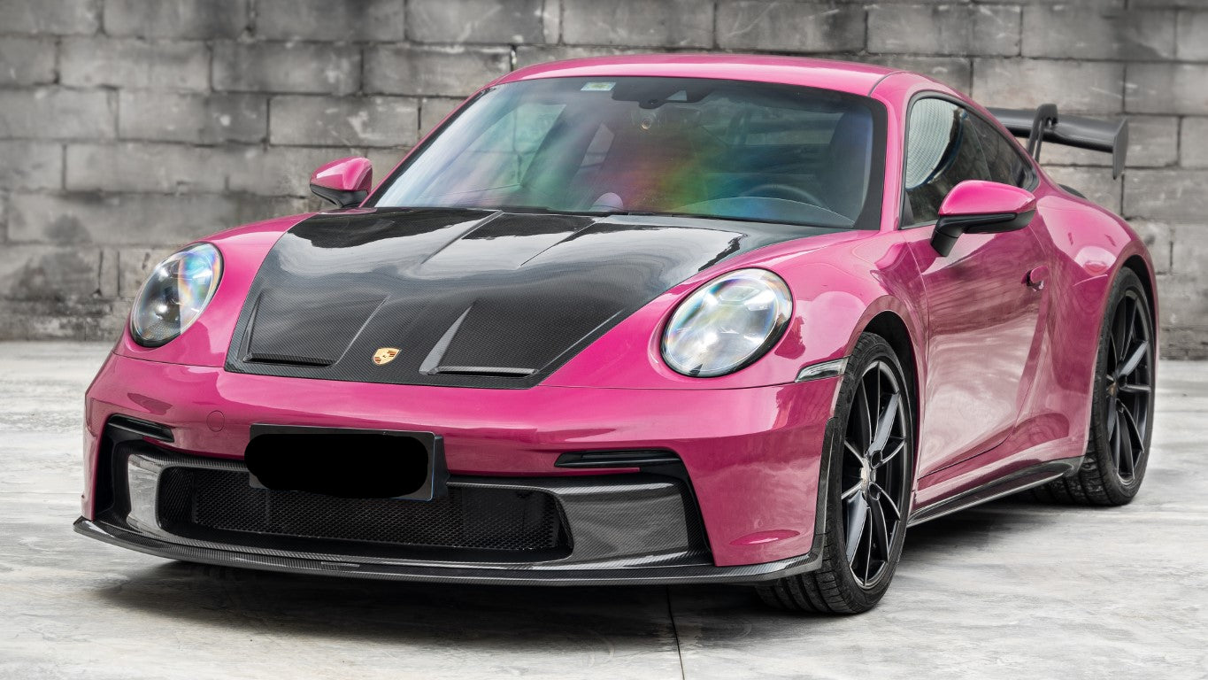 Porsche 911 992.1 Carerra Base/S/T/4/4S/Targa 4/Targa 4S/GTS 2020 2021 2022 2023 2024 & 911 992.2 Carerra Base/S/T/4/4S/Targa 4/Targa 4S/GTS 2025-ON with Aftermarket Parts - GT3 Conversion Style Side Skirts Dry Pre-preg Carbon Fiber from Dupont Tech