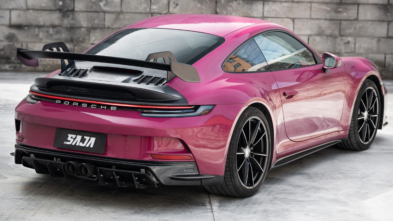 Porsche 911 992.1 Carerra Base/S/T/4/4S/Targa 4/Targa 4S/GTS 2020 2021 2022 2023 2024 & 911 992.2 Carerra Base/S/T/4/4S/Targa 4/Targa 4S/GTS 2025-ON with Aftermarket Parts - GT3 Conversion Style Side Skirts Dry Pre-preg Carbon Fiber from Dupont Tech