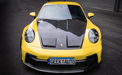 Porsche 911 992.1 Carerra Base/S/T/4/4S/Targa 4/Targa 4S/GTS/GT3/Turbo/Turbo S/ST 2020 2021 2022 2023 2024 & 911 992.2 Carerra Base/S/T/4/4S/Targa 4/Targa 4S/GTS/GT3/Turbo/Turbo S 2025-ON with Aftermarket Parts – GT2RS Conversion Style Front Bumper & Trims PP Polypropylene / Dry Pre-preg Carbon Fiber from Dupont Tech