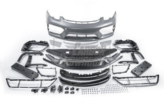 Porsche 981 Cayman & Boxster (all models, including Base / S / GTS / GT4 / Spyder) 2012 2013 2014 2015 2016 with Aftermarket Parts – GT4 Conversion Style Front Bumper & Trims (with & without GT4 Logo) PP Polypropylene / Dry Pre-preg Carbon Fiber from Dupont Tech