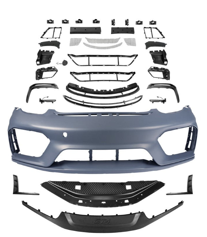 Dupont Tech GT4 Full Conversion Kit for Porsche 981 Cayman 2012-2016 PP Polypropylene / Carbon Fiber