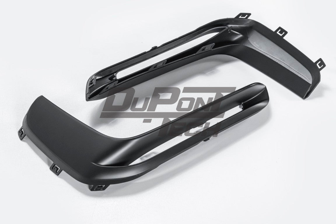Porsche 987.1 987.2 Cayman & Boxster (all models, including Base / S / R) 2005 2006 2007 2008 2009 2010 2011 2012 with Aftermarket Parts – GT4RS Conversion Style Front Bumper & Trims PP Polypropylene / Dry Pre-preg Carbon Fiber from Dupont Tech