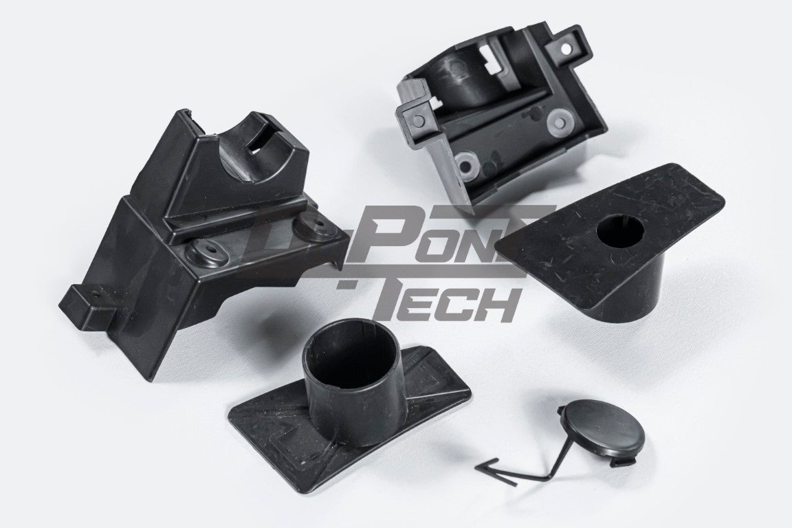Porsche 987.1 987.2 Cayman & Boxster (all models, including Base / S / R) 2005 2006 2007 2008 2009 2010 2011 2012 with Aftermarket Parts – GT4RS Conversion Style Front Bumper & Trims PP Polypropylene / Dry Pre-preg Carbon Fiber from Dupont Tech