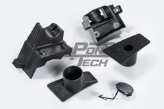 Porsche 987.1 987.2 Cayman & Boxster (all models, including Base / S / R) 2005 2006 2007 2008 2009 2010 2011 2012 with Aftermarket Parts – GT4RS Conversion Style Front Bumper & Trims PP Polypropylene / Dry Pre-preg Carbon Fiber from Dupont Tech