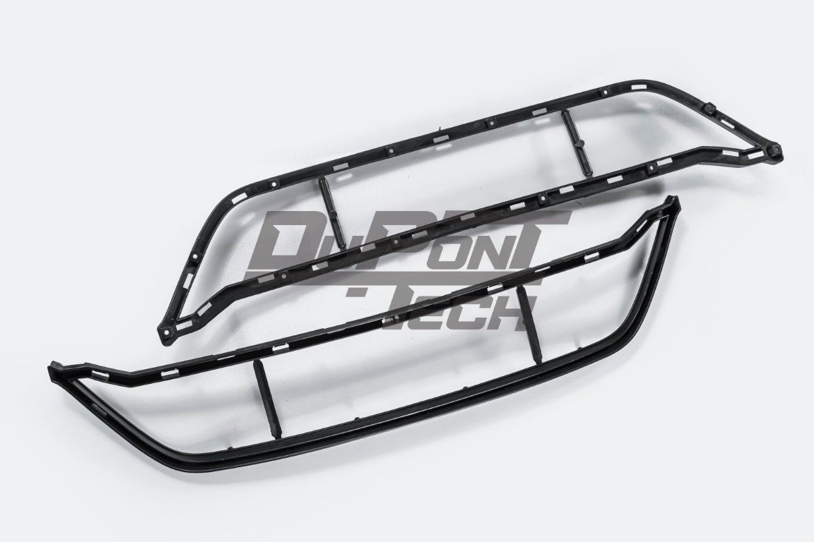 Porsche 987.1 987.2 Cayman & Boxster (all models, including Base / S / R) 2005 2006 2007 2008 2009 2010 2011 2012 with Aftermarket Parts – GT4RS Conversion Style Front Bumper & Trims PP Polypropylene / Dry Pre-preg Carbon Fiber from Dupont Tech