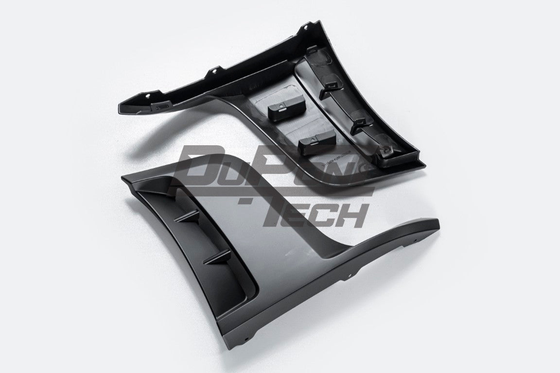 Porsche 987.1 987.2 Cayman & Boxster (all models, including Base / S / R) 2005 2006 2007 2008 2009 2010 2011 2012 with Aftermarket Parts – GT4RS Conversion Style Front Bumper & Trims PP Polypropylene / Dry Pre-preg Carbon Fiber from Dupont Tech