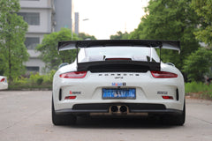 Porsche 991.1 Carrera Base/S/T/4/4S/GTS/Turbo/Turbo S 2012 2013 2014 2015 2016 & 991.2 Carrera Base/S/T/4/4S/GTS/Turbo/Turbo S 2017 2018 2019 with Aftermarket Parts - GT2RS Style Rear Wing Dry Pre-preg Carbon Fiber from Dupont Tech