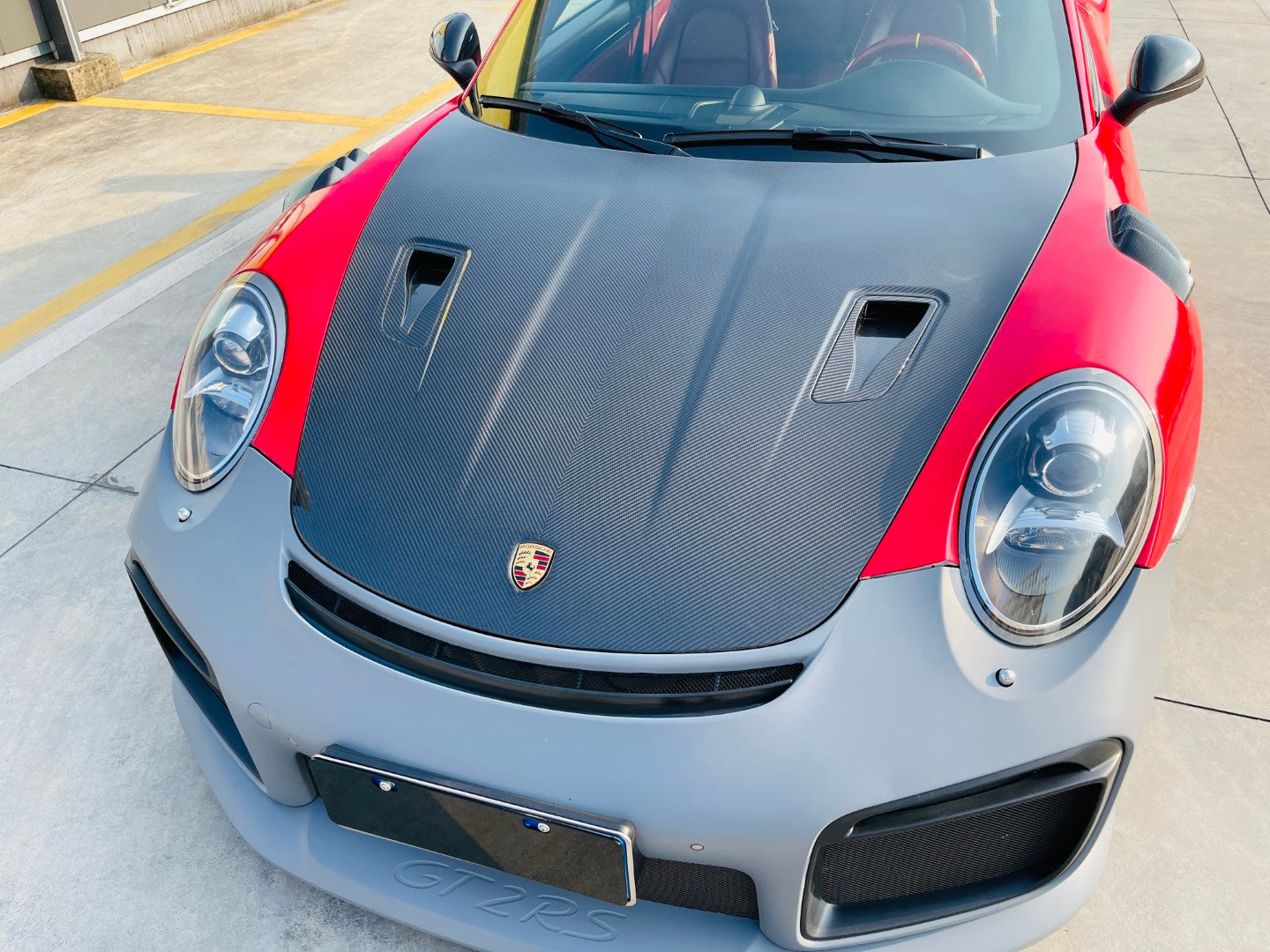 Porsche 991.1 Carrera Base/S/T 2012 2013 2014 2015 2016 GT2RS Full Conversion Kit PP Polypropylene / Dry Pre-preg Carbon Fiber from Dupont Tech