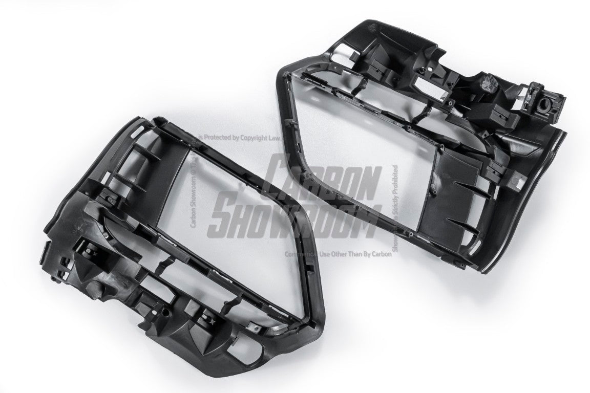 Porsche 981 Cayman & Boxster (all models, including Base / S / GTS / GT4 / Spyder) 2012 2013 2014 2015 2016 with Aftermarket Parts – GT4 Conversion Style Front Bumper & Trims (with & without GT4 Logo) PP Polypropylene / Dry Pre-preg Carbon Fiber from Dupont Tech