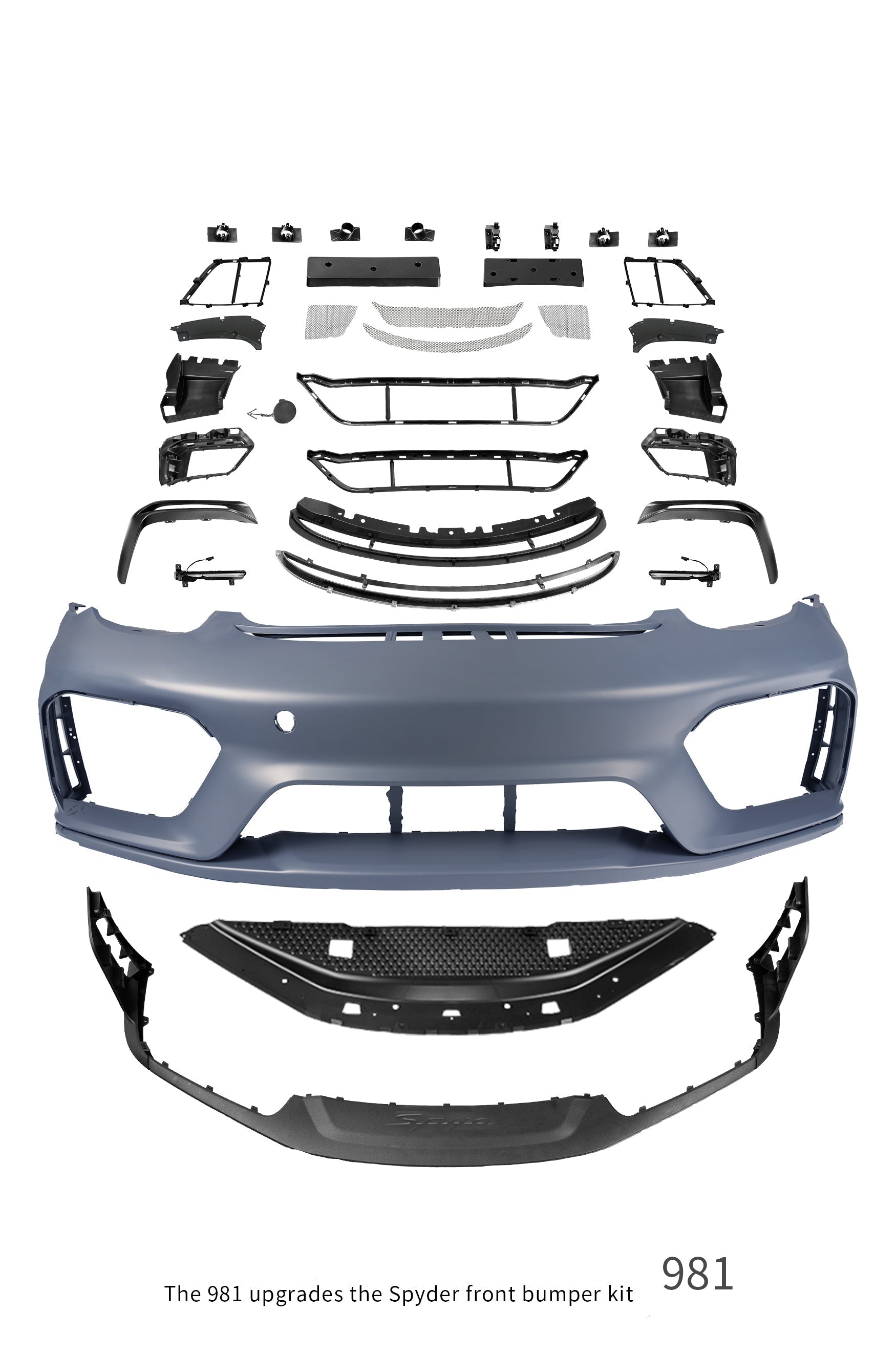 Porsche 981 Boxster (Base / S / GTS / Spyder) 2012 2013 2014 2015 2016 PP Polypropylene / Dry Pre-preg Carbon Fiber from Dupont Tech