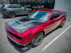 CMST Tuning Carbon Fiber Glass Clearview Hood Bonnet for Dodge Challenger 2008-ON