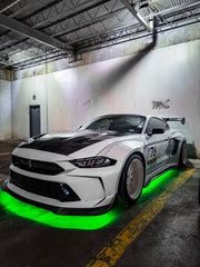 Robot Craftsman " DAWN & DUSK " Widebody Fender Flares Wheel Arches & Side Skirts for Ford Mustang Ecoboost V6 GT Mach1 Bullitt S550.2 2018-2023 Carbon Fiber / FRP