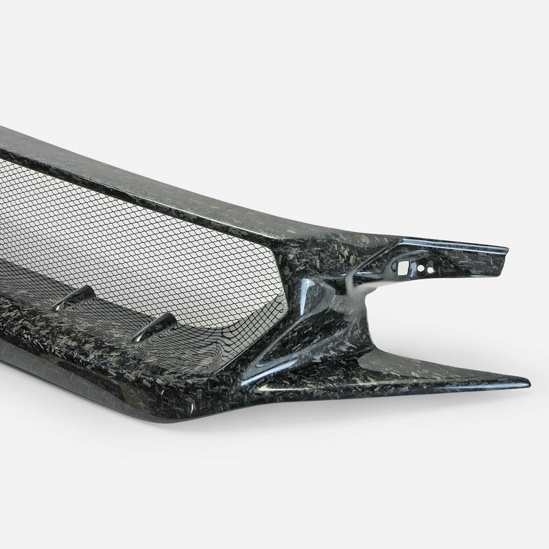Honda Civic Type-R FK8 2017 2018 2019 2020 2021 with Aftermarket Parts - JS Style Front Grill & Front grill Emblem holder Carbon Fiber / FRP from EPR USA