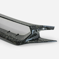Honda Civic Type-R FK8 2017 2018 2019 2020 2021 with Aftermarket Parts - JS Style Front Grill & Front grill Emblem holder Carbon Fiber / FRP from EPR USA
