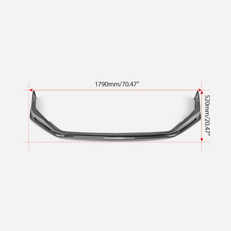 Honda Civic Type-R FL5 2023 2024 with Aftermarket Parts - SPN Style Front Lip Carbon Fiber / FRP from EPR USA