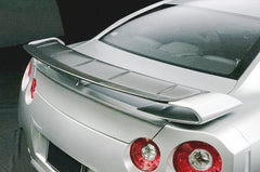 Nissan GTR R35 CBA DBA 2008 2009 2010 2011 2012 2013 2014 2015 2016 with Aftermarket Parts - WD Syle Rear Spoiler Carbon Fiber / FRPfrom EPR USA