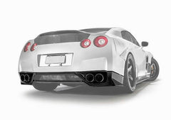 Nissan GTR R35 CBA 2008 2009 2010 2011 2012 2013 2014 2015 2016 with Aftermarket Parts - OE Style Rear Diffuser Carbon Fiber / FRP from EPR USA