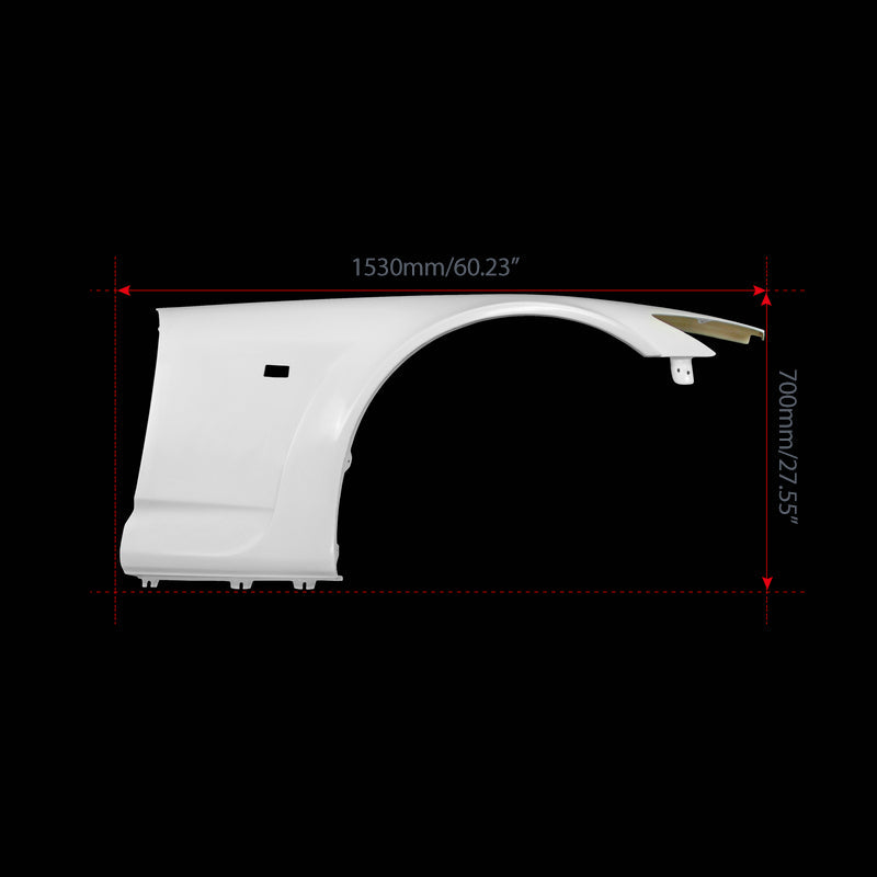 Honda S2000 Base AP1 2000–2003 & S2000 Base AP2 2004–2009 with Aftermarket Parts - AM Style Front Fender FRP from EPR USA