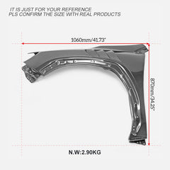 Subaru WRX tS TR Premium Limited GT Base VB 2022-ON with Aftermarket Parts - EPA Front Fender Carbon Fiber from EPR USA