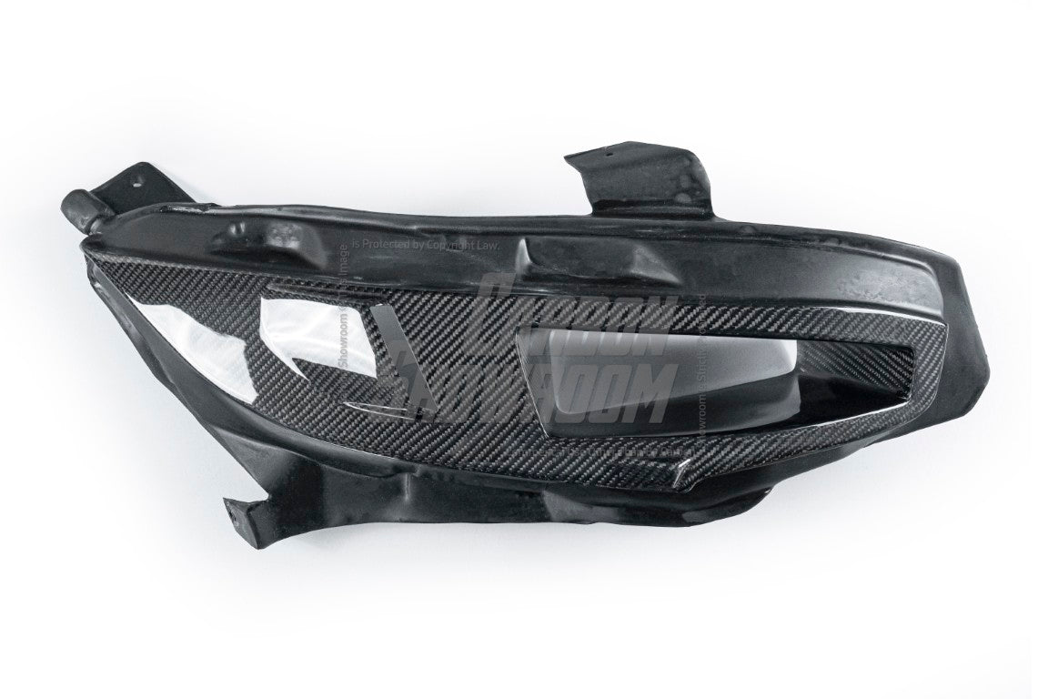 Honda Civic Type-R FK8 2017 2018 2019 2020 2021 & Civic 10th Gen FC1 FC2 FC5 FC6 2016 2017 2018 2019 2020 2021 & Civic 10th Gen FC3 FC4 2017 2018 2019 2020 2021 & Civic 10th Gen FK7 2017 2018 2019 2020 2021 with Aftermarket Parts - EPA Headlight Intake Duct LHD Driver Side & Headlight Intake Duct LHD Passenger Side Carbon Fiber / FRP from EPR USA