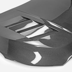 Hyundai Veloster 2nd Gen 2019 2020 2021 with Aftermarket Parts - EPA Hood Carbon Fiber from EPR USA
