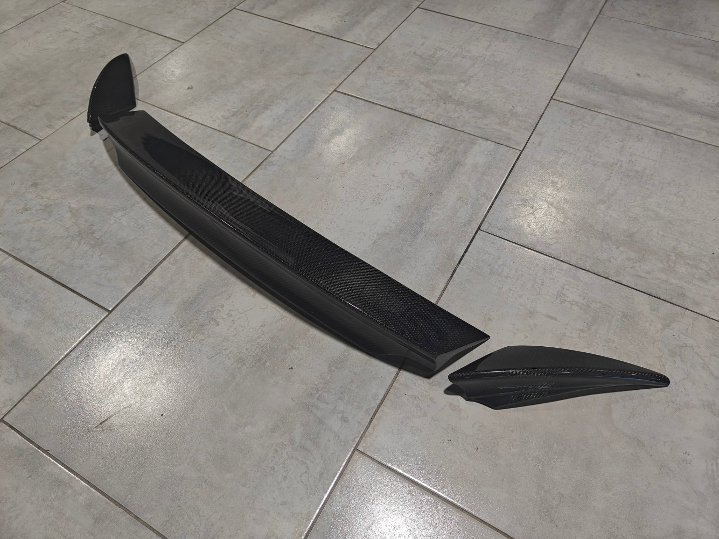 Mazda MX5 Miata Softtop Grand Touring Club Sport ND1 ND2 ND3 2016-ON with Aftermarket Parts - ESQ Style Rear Spoiler Carbon Fiber / FRP from EPR USA