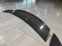 Mazda MX5 Miata Softtop Grand Touring Club Sport ND1 ND2 ND3 2016-ON with Aftermarket Parts - ESQ Style Rear Spoiler Carbon Fiber / FRP from EPR USA