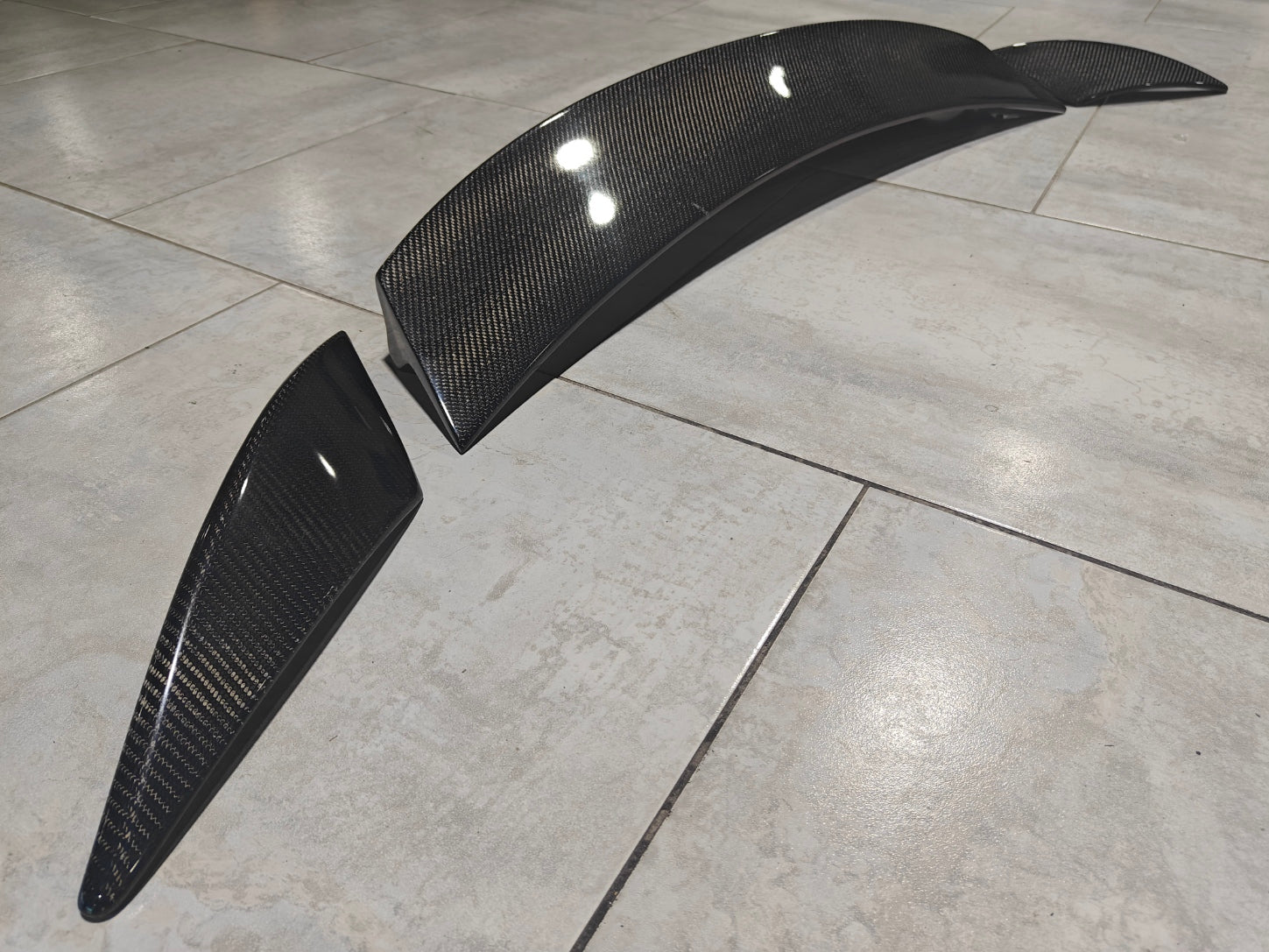 Mazda MX5 Miata Softtop Grand Touring Club Sport ND1 ND2 ND3 2016-ON with Aftermarket Parts - ESQ Style Rear Spoiler Carbon Fiber / FRP from EPR USA