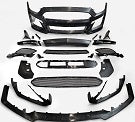 Ford Mustang Ecoboost V6 GT March1 Bullitt S550.2 2018 2019 2020 2021 2022 2023 with Aftermarket Parts - Front Bumper PP from EPR USA