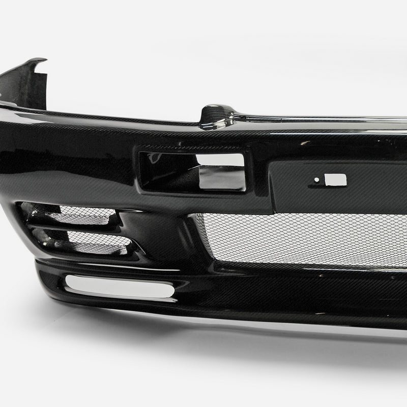 Nissan R32 Skyline GTS 1989 1990 1991 1992 1993 1994 & R32 Skyline 4 Door 1989 1990 1991 1992 1993 1994 with Aftermarket Parts - GTR Style Front Bumper Carbon Fiber / FRP from EPR USA