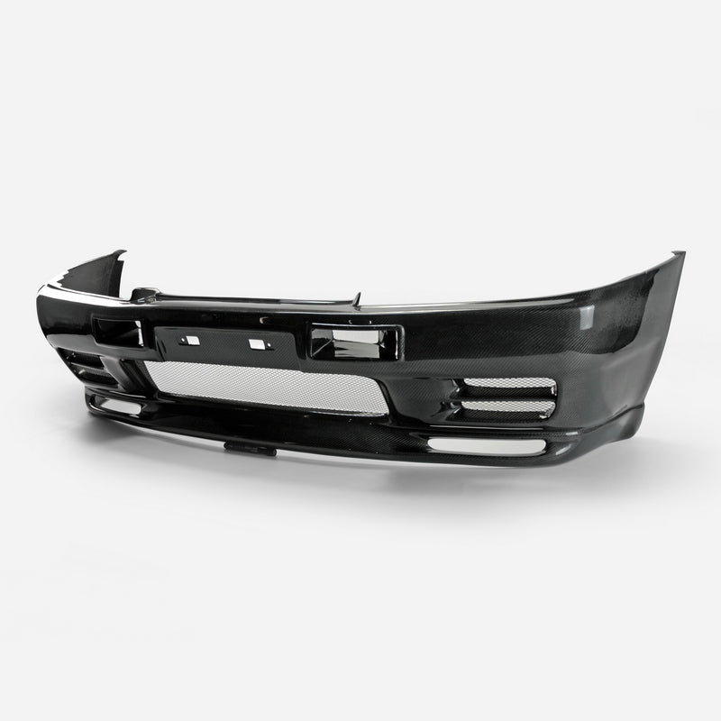 Nissan R32 Skyline GTS 1989 1990 1991 1992 1993 1994 & R32 Skyline 4 Door 1989 1990 1991 1992 1993 1994 with Aftermarket Parts - GTR Style Front Bumper Carbon Fiber / FRP from EPR USA