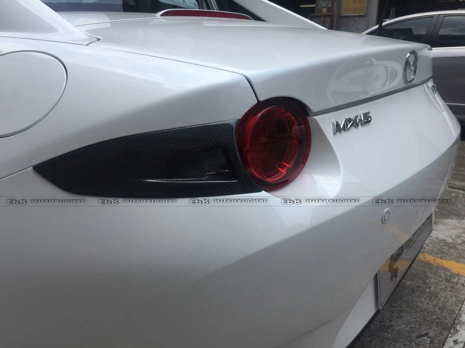 Mazda MX5 Miata Softtop RF Grand Touring Club Sport ND1 ND2 ND3 2016-ON with Aftermarket Parts - GV Style Tail Lights Cover Carbon Fiber from EPR USA