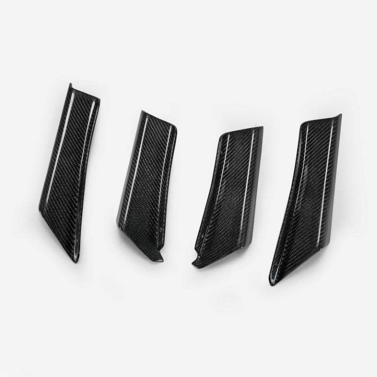 Honda Civic Type-R FK8 2017 2018 2019 2020 2021 with Aftermarket Parts - EPA Front Bumper Canard Carbon Fiber / FRP from EPR USA