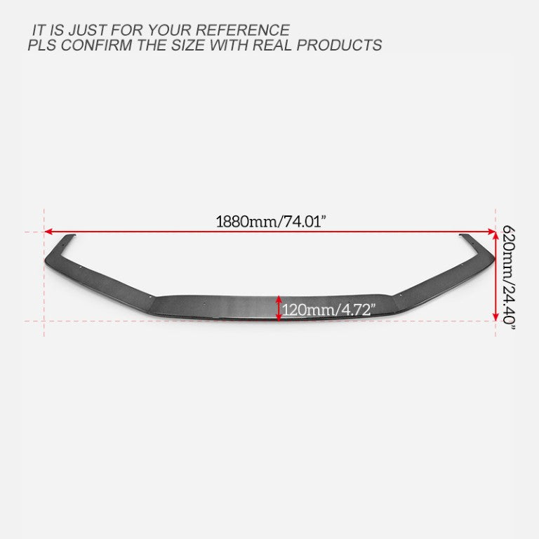 Honda Civic Type-R FK8 2017 2018 2019 2020 2021 with Aftermarket Parts - EPA Front Lip Carbon Fiber / FRP from EPR USA