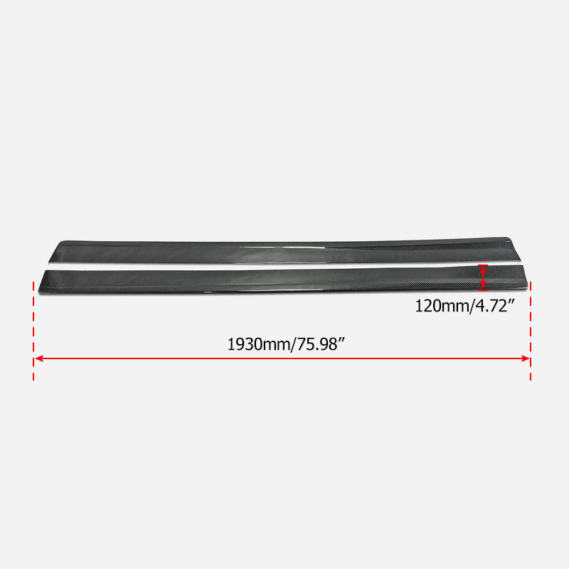 Honda Civic Type-R FK8 2017 2018 2019 2020 2021 with Aftermarket Parts - EPA Side Skirts Carbon Fiber / FRP from EPR USA
